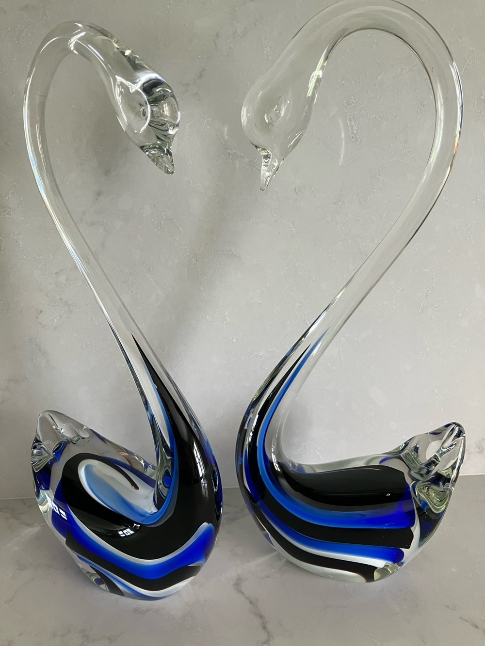 Blown Glass Swans